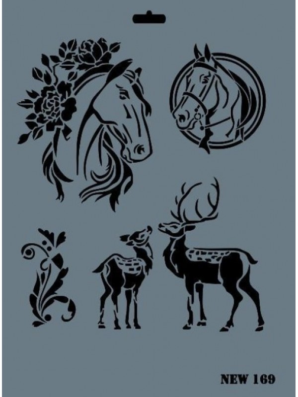 Rich New Seri N-169 Stencil 35x25 cm&hellip;