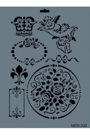 Rich New Seri N-330 Stencil 35x25 cm&hellip;