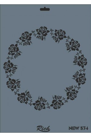 Rich New Seri N-574 Stencil 35x25 cm&hellip;