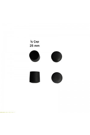 Yuvarlak Profil Dış Tapa 25 mm 4 Adet&hellip;