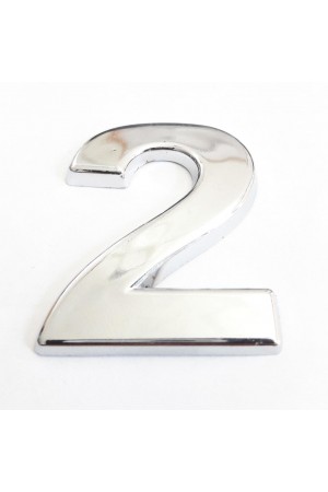 Cemax 2 Rakamı 3,75 cm Krom Yapışkanlı… Cemax 2 Rakamı 3,75 cm Krom Yapışkanlı…