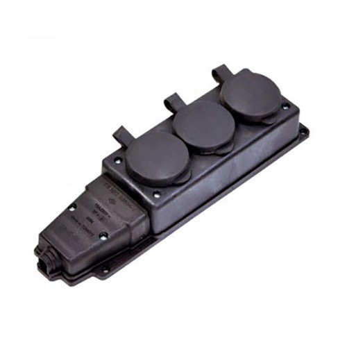 Kauçuk 220V Uzatma 3'lü Priz