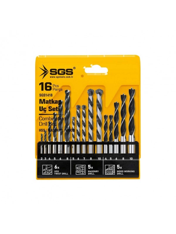 1418 AhÅŸap Metal Beton Matkap Ucu Seti 16 Parça… 1418 AhÅŸap Metal Beton Matkap Ucu Seti 16 Parça…