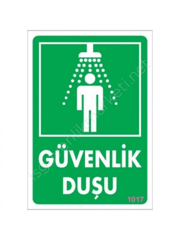 Güvenlik Duşu Uyarı Levhası 17,5x25 KOD:1017&hellip;