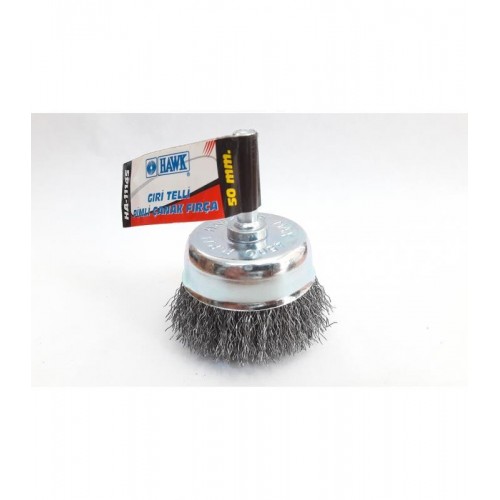 HA11145 Pimli Gri Tel Çanak Fırça 50 mm