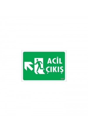 Acil Çıkış Uyarı Levhasi 25x35 KOD: 947&hellip;