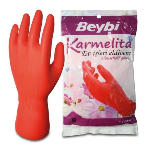 Karmelita Bulaşık Eldiveni No:7,5 Karmelita Bulaşık Eldiveni No:7,5