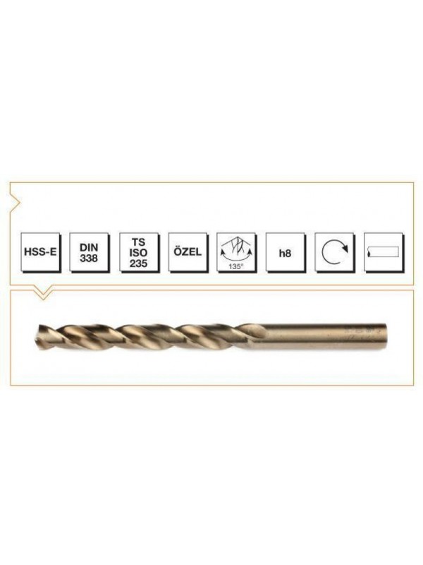 Makina Takım HSS-E Altın Seri İnox Delme Matkap Ucu 3 mm&hellip;