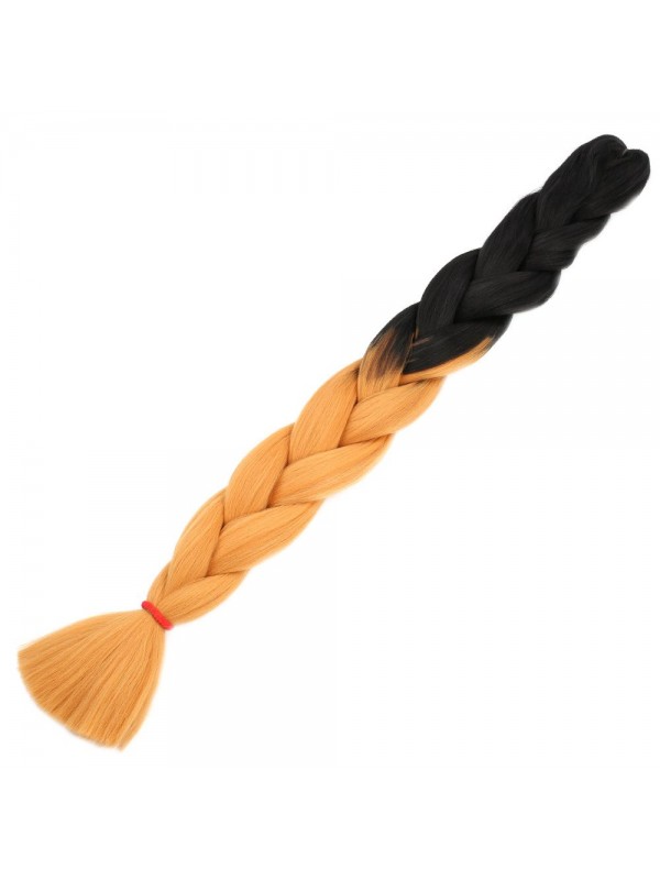 Afrika Örgülük Sentetik Ombreli Saç 100 Gr. / Siyah / Hardal Sarı&hellip;