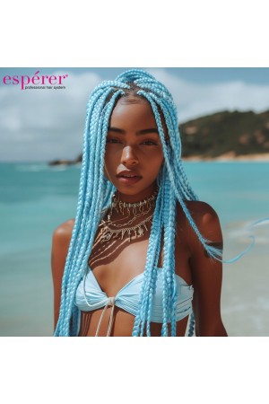 Sentetik Örgülük Saç Esperer 100 Gr. / Açık Mavi&hellip;