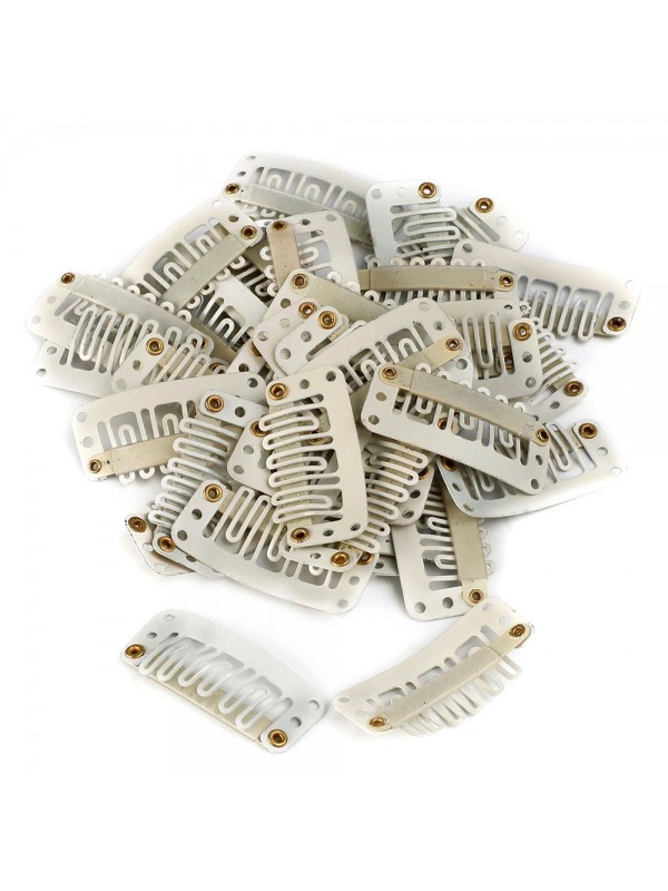 Çıt Çıt Klipsi Küçük / 10 Adet / Beyaz&hellip;