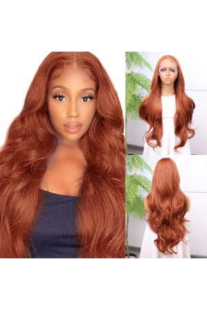 Bakır Bebek Saçlı Fiber Sentetik Tül Peruk&hellip;