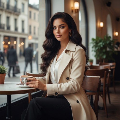 Dalgalı Front Lace Gerçek Tül Peruk / Doğal / 70/75cm