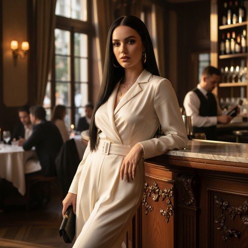 Front Lace Gerçek Tül Peruk Düz / Doğal / 60/65cm