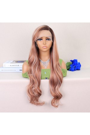 Kumral Beyaz Platin Röfleli Uzun Dalgalı Tül Peruk&hellip;