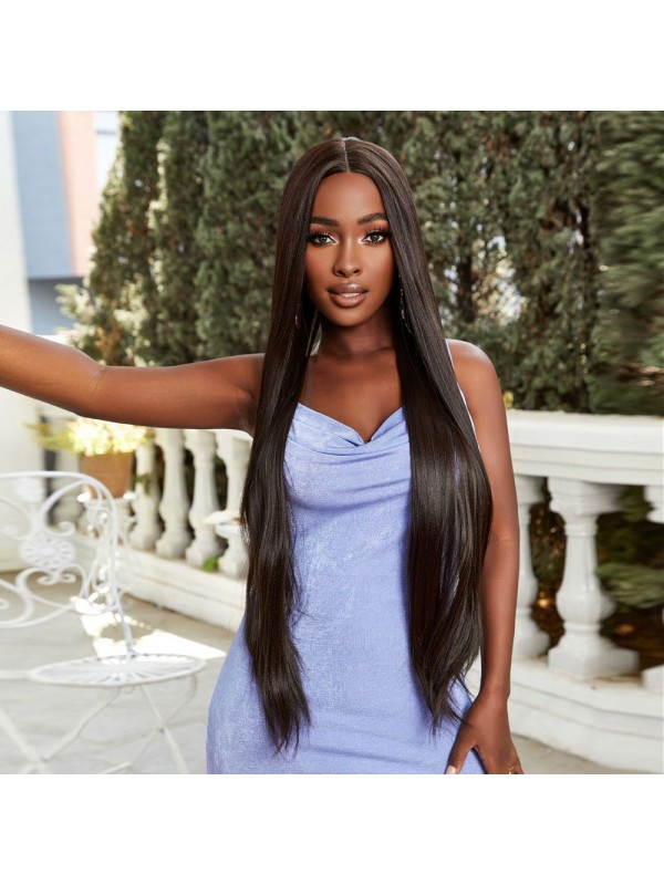 Kahverengi Ekstra Uzun Boy Tül Peruk&hellip;