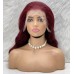 Gerçek Front Lace Tül Peruk / Dalgalı / Koyu Kızıl 70/75cm