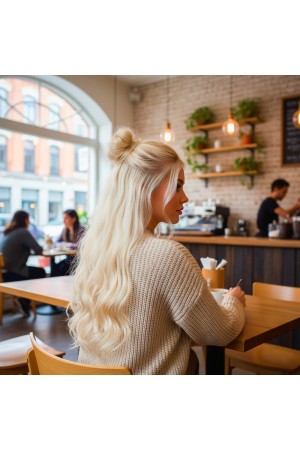 Fiber Sentetik Kabarık Dalgalı 8 Parça Çıt Çıt / Platin&hellip;