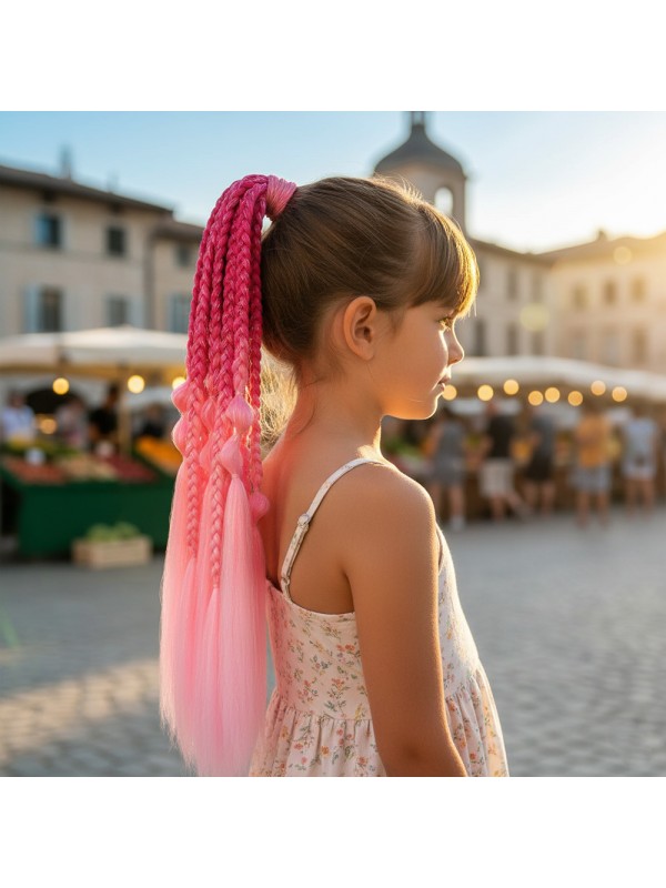 Bn ve Düz Salaş Örgülü Simli Lastikli At Kuyruğu / ACM10&hellip;