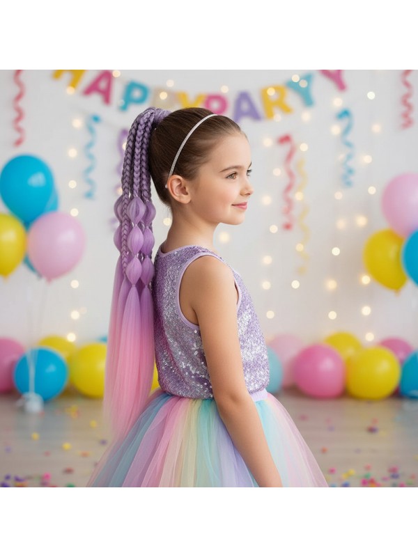 Bn ve Düz Salaş Örgülü Lastikli At Kuyruğu / ACM06&hellip;