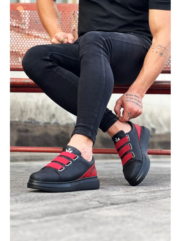 Bant Legend Kömür Kırmızı Kalın Taban Casual Erkek Ayakkabı&hellip;
