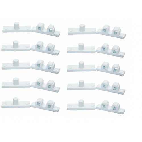 10 Adet Plastik Beyaz Sineklik Çıtçıtı – Dalı ve Pratik Sineklik Sabitleme Aparatı