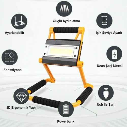 1300 Lümen Güçlü Aydınlatma Watton Wt-328 1300 Lümen Güçlü Aydınlatma Watton Wt-328