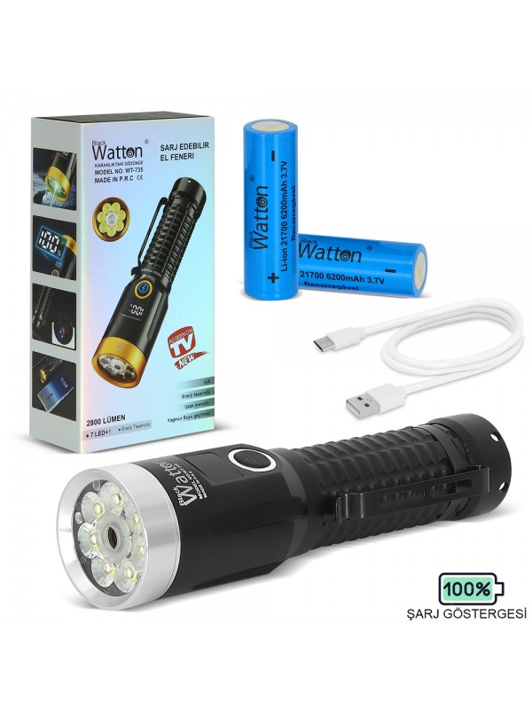 2800 LÜMEN ÖZEL SERİ YEŞİL LAZER ÖZELLİKLİ MIKNATISLI WATTON WT-73&hellip;