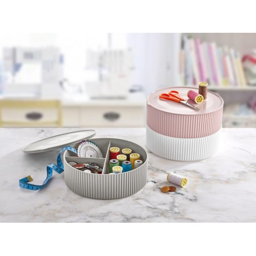 3 Gözlü Saklama Kabı Dikiş Ve Takı Kutusu - Gri 3 Gözlü Saklama Kabı Dikiş Ve Takı Kutusu - Gri