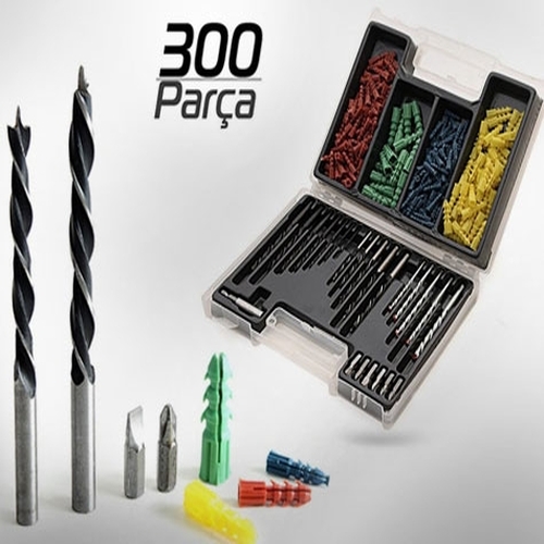 300 Parça Dübel ve Matkap Ucu Seti 300 Parça Dübel ve Matkap Ucu Seti