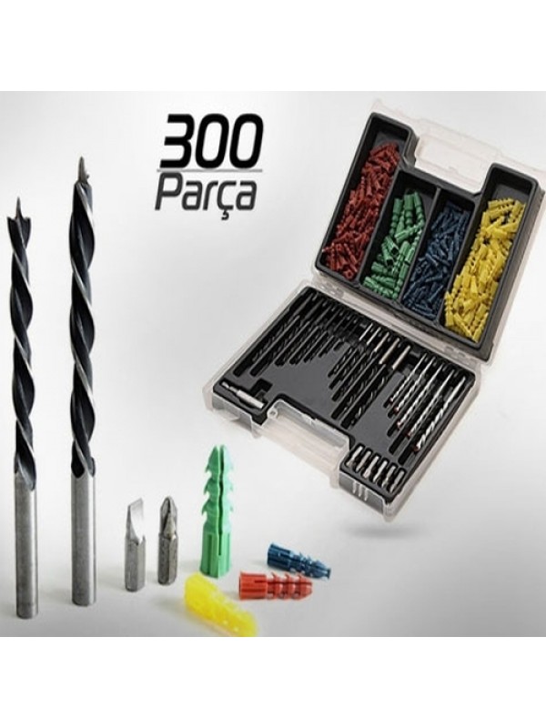 300 Parça Dübel ve Matkap Ucu Seti… 300 Parça Dübel ve Matkap Ucu Seti…