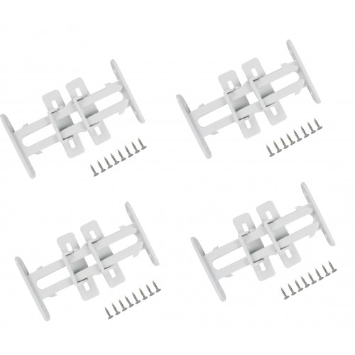 4 Adet Bebek Çuk Koruma Kilidi - Dolap Çekmece Kilidi Sürgülü Kilit