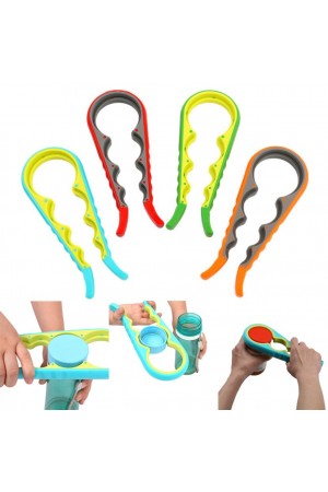 4 Fonksiyonlu Plastik -Silikon Şişe Kavanoz Kapağı Açma Aparatı… 4 Fonksiyonlu Plastik -Silikon Şişe Kavanoz Kapağı Açma Aparatı…