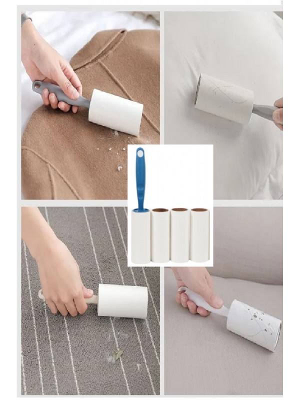 4 Yedekli Tüy Toplama Rulosu 240 Yaprak Evcil Hayvan Elbise Yatak Tüy  T&hellip;