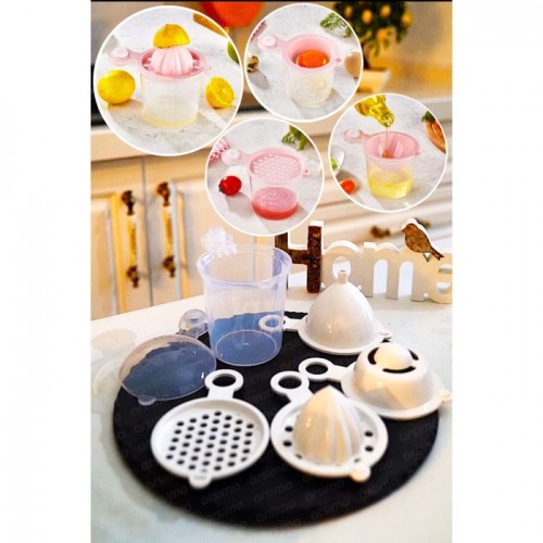 5 in 1 Süzgeç - Huni - Limon Sıkacağı - Yumurta Akı Ayırıcı Hazneli Mutfak Aparatı 5 in 1 Süzgeç - Huni - Limon Sıkacağı - Yumurta Akı Ayırıcı Hazneli Mutfak Aparatı