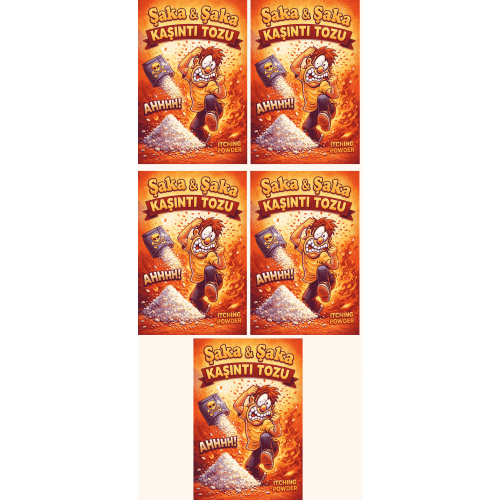 5 Adet Kaşıntı Tozu Şaka Kaşıntı Tozu Eğlence Şaka Amaçlı Toz