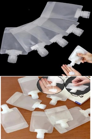 5 Adet Şeffaf Sıvı Kozmetik Çantaları Seyahat Losyon Şampuan Yüz i … 5 Adet Şeffaf Sıvı Kozmetik Çantaları Seyahat Losyon Şampuan Yüz i …