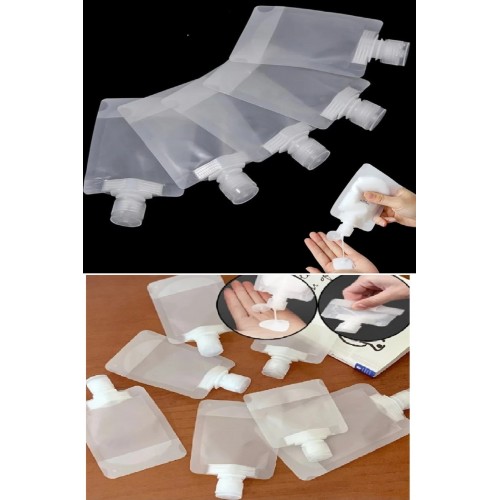 5 Adet Şeffaf Sıvı Kozmetik Çantaları Seyahat Losyon Şampuan Yüz i El Sabunu Ambalajı 5 Adet Şeffaf Sıvı Kozmetik Çantaları Seyahat Losyon Şampuan Yüz i El Sabunu Ambalajı