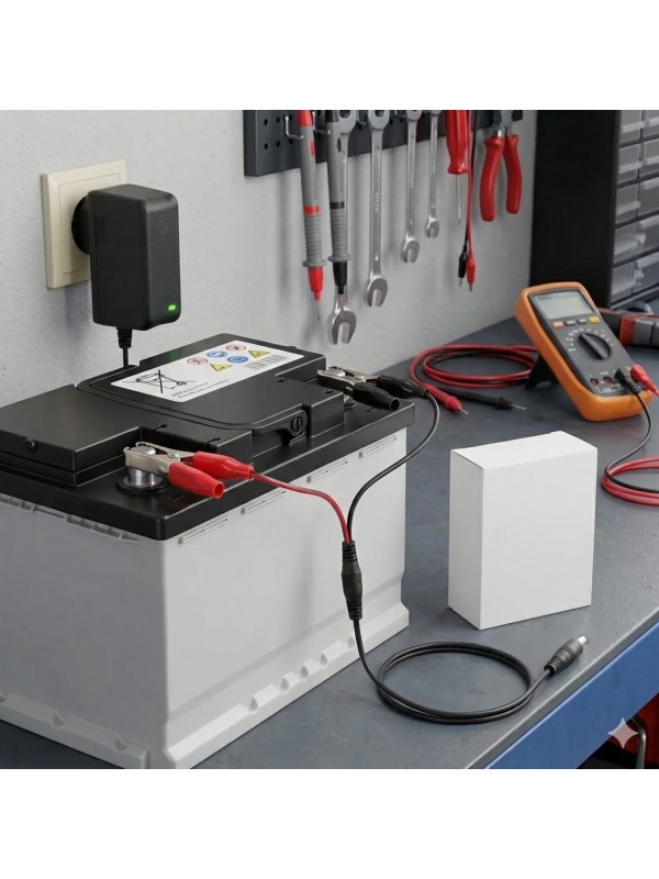 Akü Şarj  12V 1.2A 14.4W Krokodil Uç Akü Şarj Adaptörü&hellip;