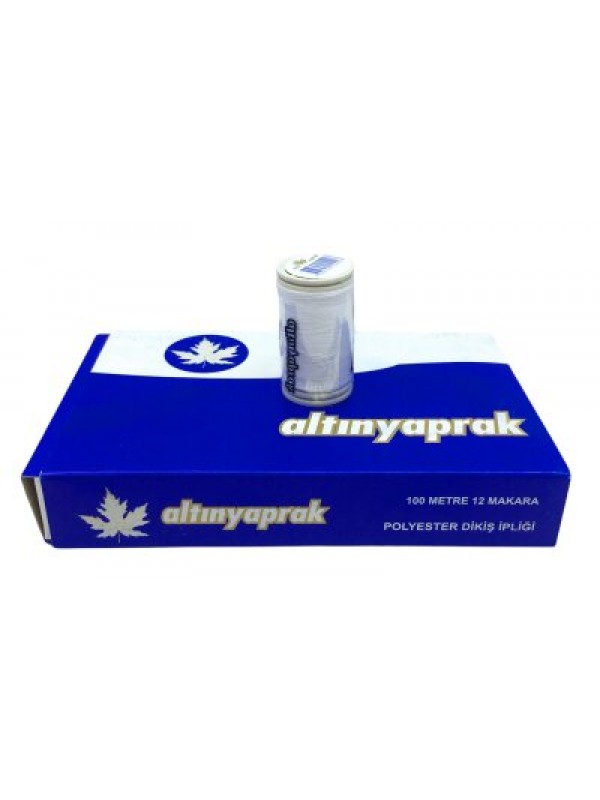 12 PARÇA BEYAZ 100 MT DİKİŞ İPLİK… 12 PARÇA BEYAZ 100 MT DİKİŞ İPLİK…