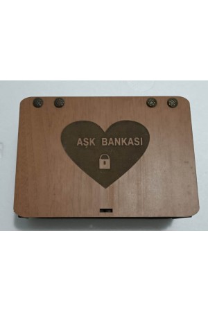 Aşk Bankası Ahşap Hediye Kutusu Sevgiliye Hediye&hellip;