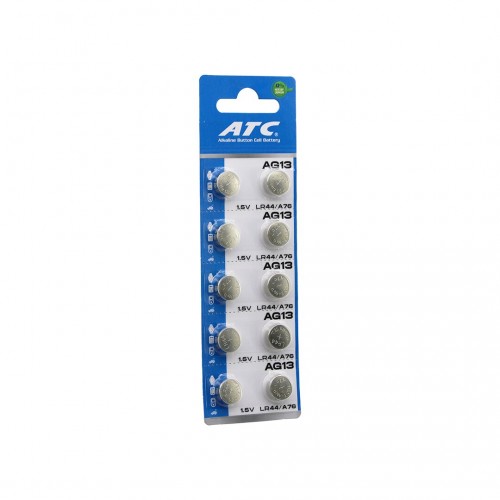 ATC LİNE BUTTON BATTERY AG13 LR-44/A76 DÜĞME PİL LİN 1.5V 10LU KART