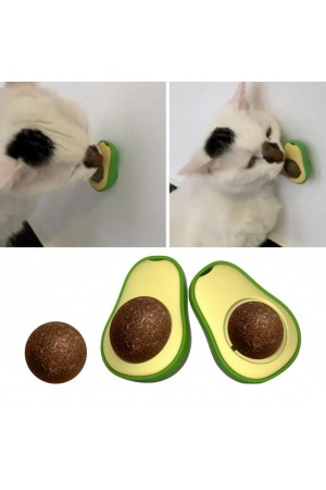 Avokado Dönen Kedi Nanesi Cat Oyun Topu Doğal Kedi Oyuncağı&hellip;