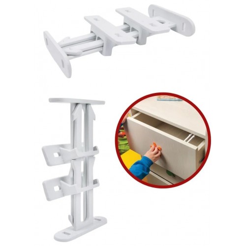 Bebek Çuk Koruma Kilidi - Dolap Çekmece Kilidi Sürgülü Kilit