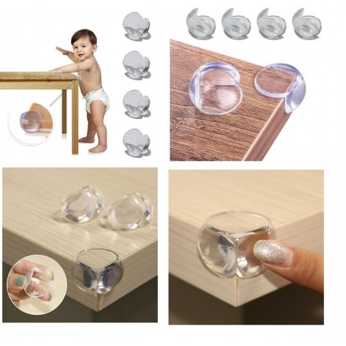 Bebek Çuk Yumuşak ve Esnek Dairesel Şeffaf Yapışkanlı Güvenlik Köşe Koruyucu (4 Adet) Bebek Çuk Yumuşak ve Esnek Dairesel Şeffaf Yapışkanlı Güvenlik Köşe Koruyucu (4 Adet)