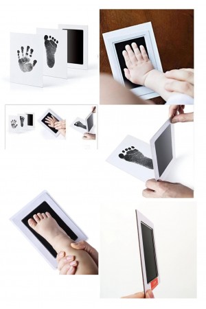 Bebek El Ayak Izi Fotoğraf Çerçevesi El Ayak İzi Kalıbı Seti&hellip;