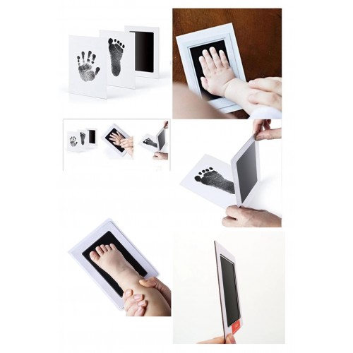 Bebek El Ayak Izi Fotoğraf Çerçevesi El Ayak İzi Kalıbı Seti