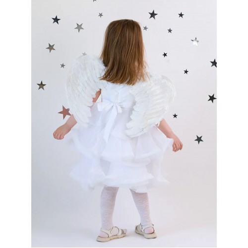 Beyaz Renkli Bebek Boy Melek Kanadı 30x45 cm Beyaz Renkli Bebek Boy Melek Kanadı 30x45 cm