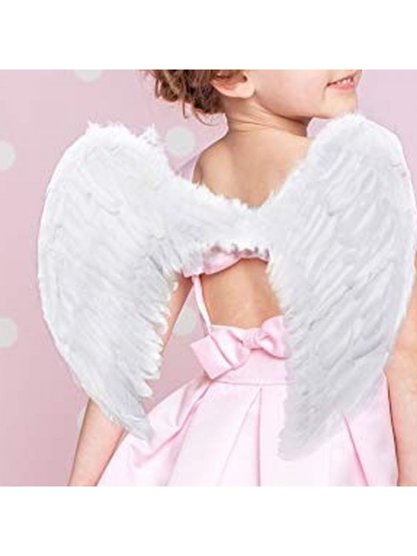 Beyaz Renkli Küçük Boy Bebek Melek Kanadı 30x45 cm&hellip;