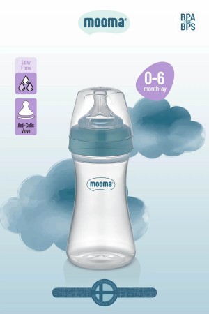 Biberon Anti Kolik Biberon 250 ml Kapaklı Biberon 0 - 6 Ay (Yavaş Akış&hellip;